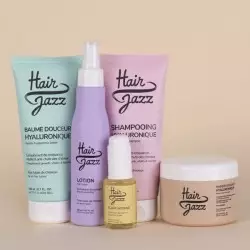 Setul complet Hair Jazz: șampon, loțiune, mască, vitaminele, fiole, serul, cremă, soluția de protecție termică și balsamul