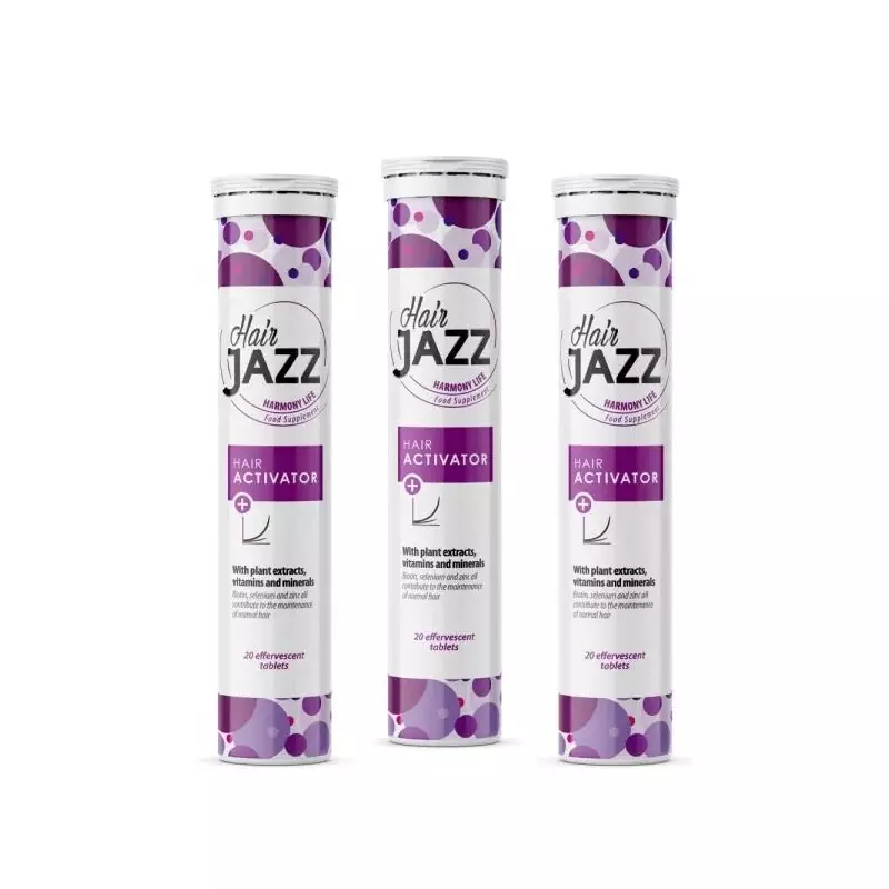 Complex de vitamine și minerale HAIR JAZZ pentru stimularea creșterii părului! Program de 2 luni!