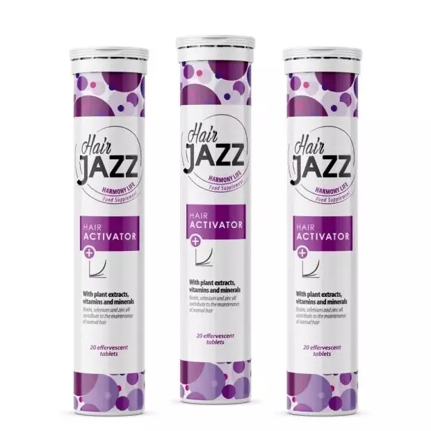 Complex de vitamine și minerale HAIR JAZZ pentru stimularea creșterii părului! Program de 2 luni!